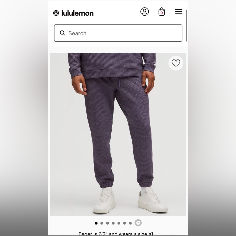 Textured Double-Knit Cotton Jogger